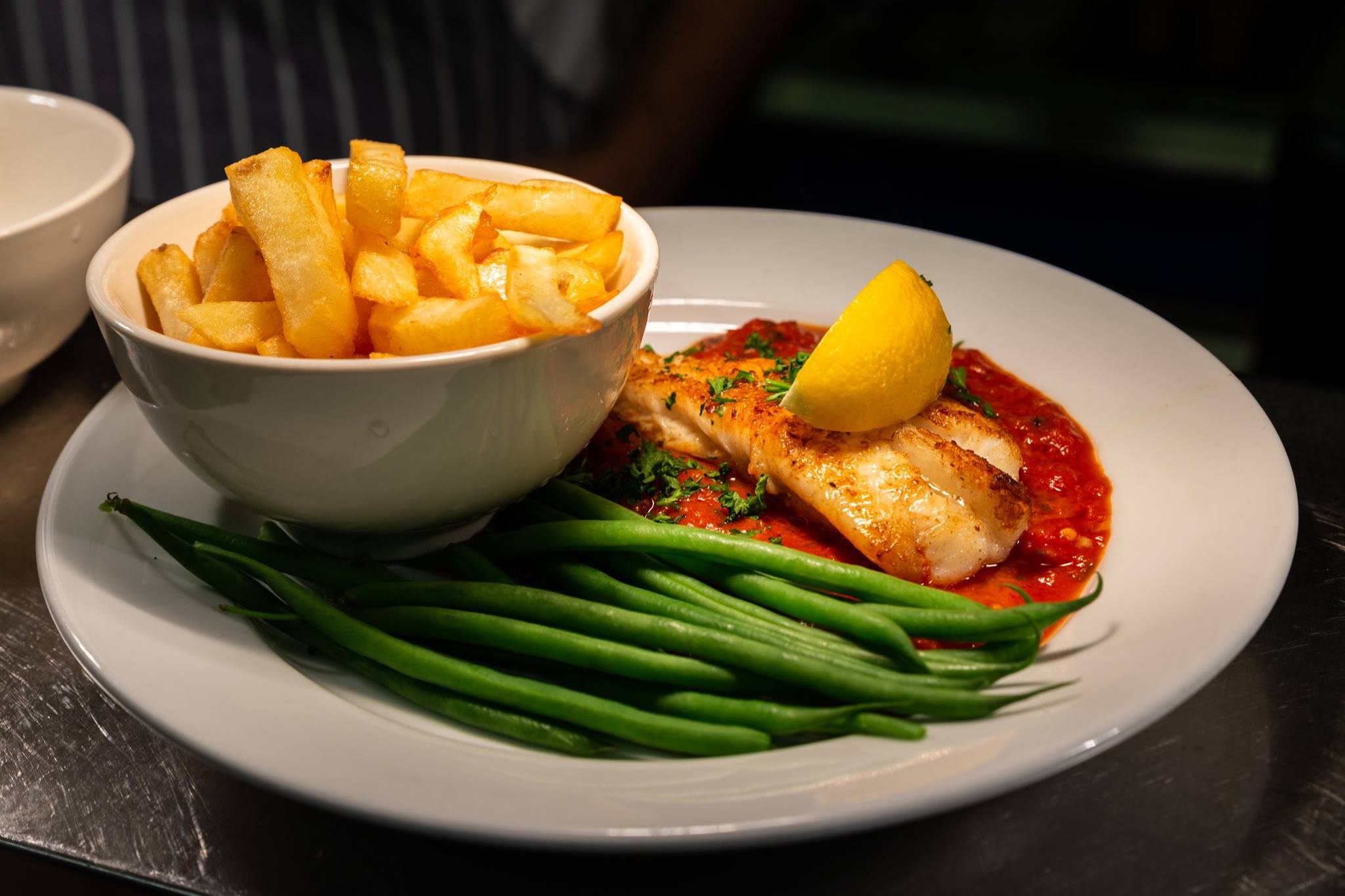 Quality pub meal served at The Old Inn